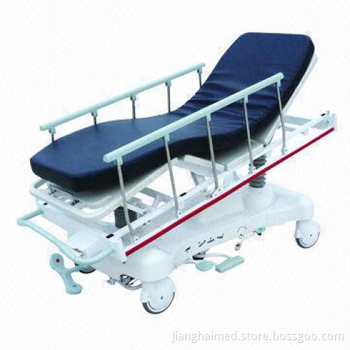 Hospital Patient Transfer Trolley, Measures 2180x885x750mm, ISO 9001 and CE Certified